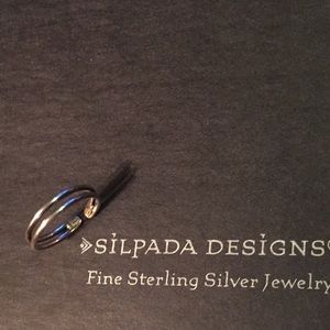 SILPADA .925 SS Double Band Adjustable Toe Ring